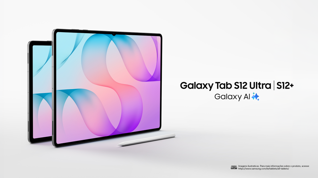 Galaxy Tab S12+ e Ultra chegam ao Brasil a partir de R$ 10.499